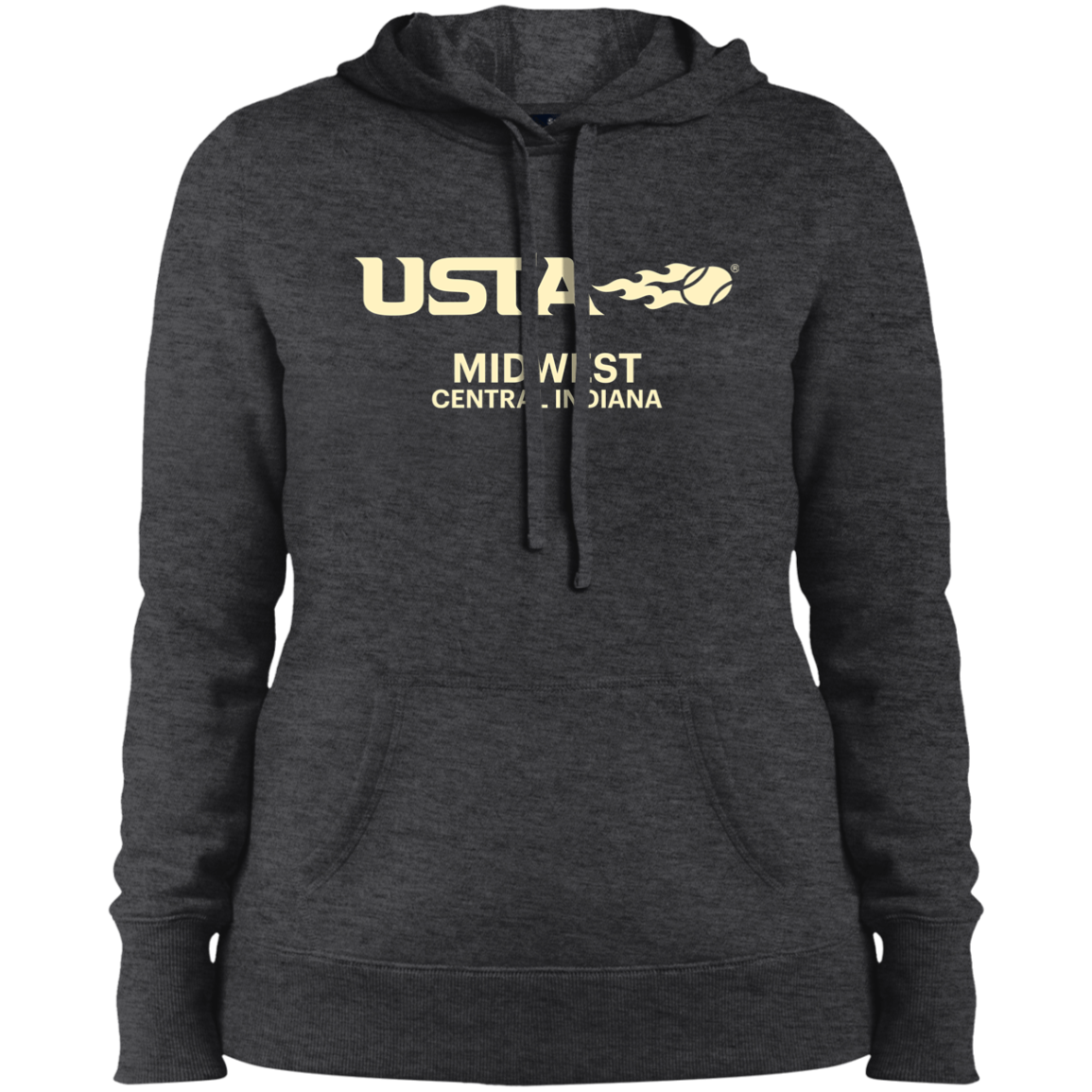USTA Central Indiana Ladies' Pullover Hooded Sweatshirt