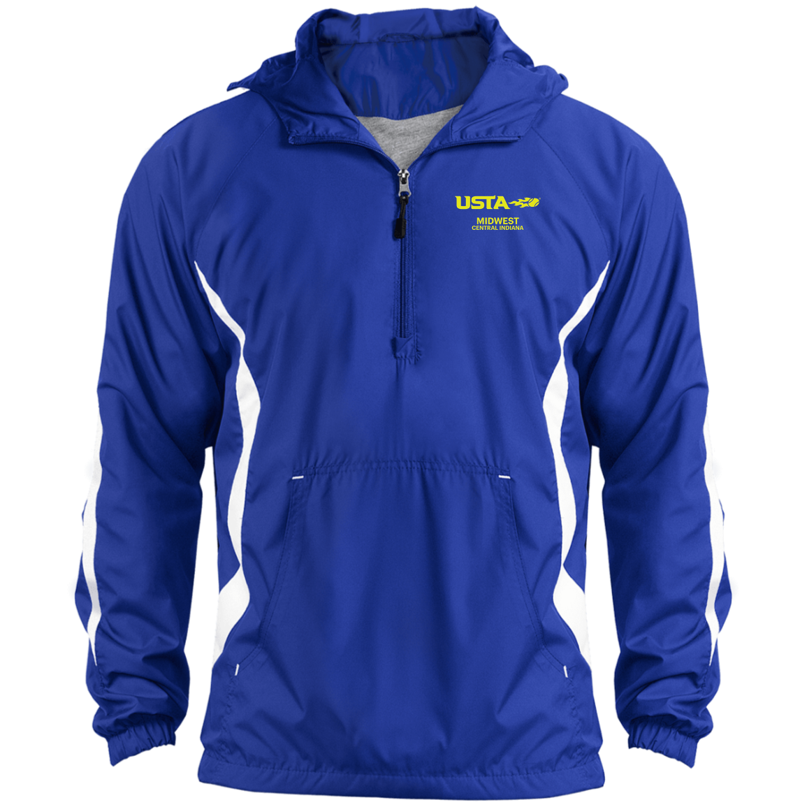 USTA Central Indiana Unisex Colorblock Raglan Anorak