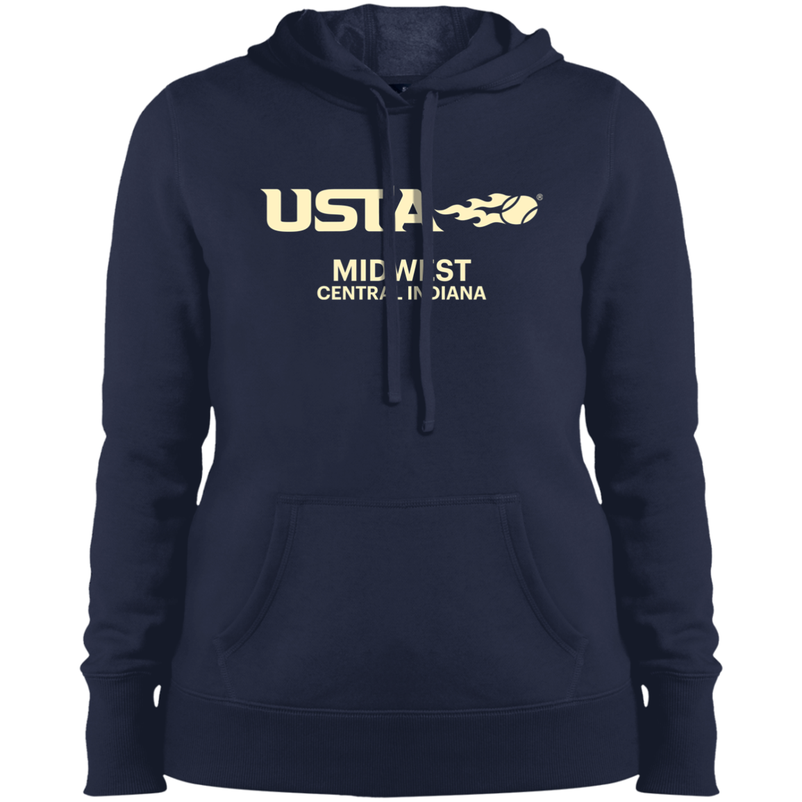 USTA Central Indiana Ladies' Pullover Hooded Sweatshirt