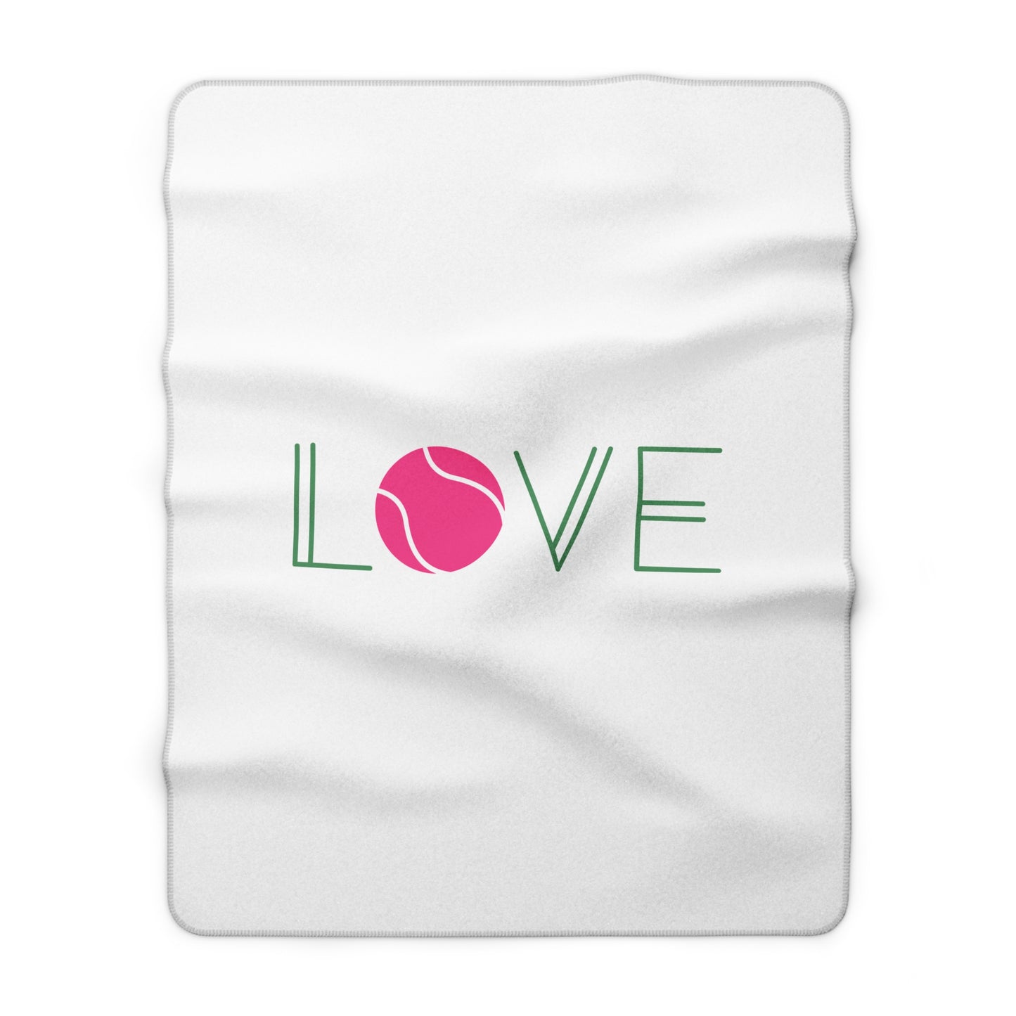 USTA Midwest Logo Sherpa Blanket — Cozy Fleece Throw for Tennis Fans
