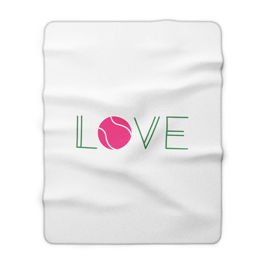 USTA Midwest Logo Sherpa Blanket — Cozy Fleece Throw for Tennis Fans