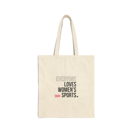 Tote Bag — Everyone Loves Women's Sports Canvas Tote