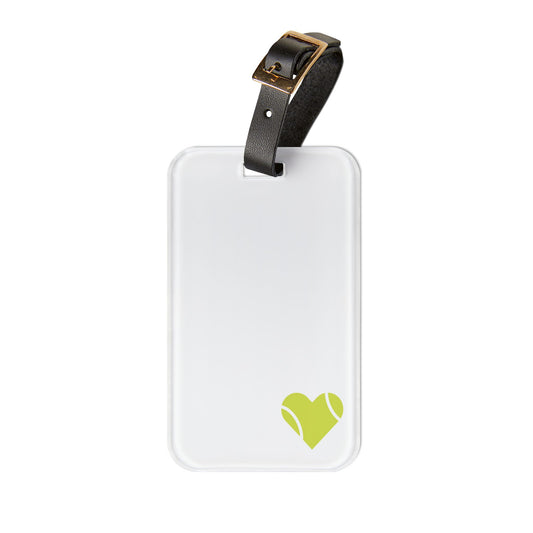 XOX Emoji Luggage Tag — Cute Pink & Lime Travel ID Tag