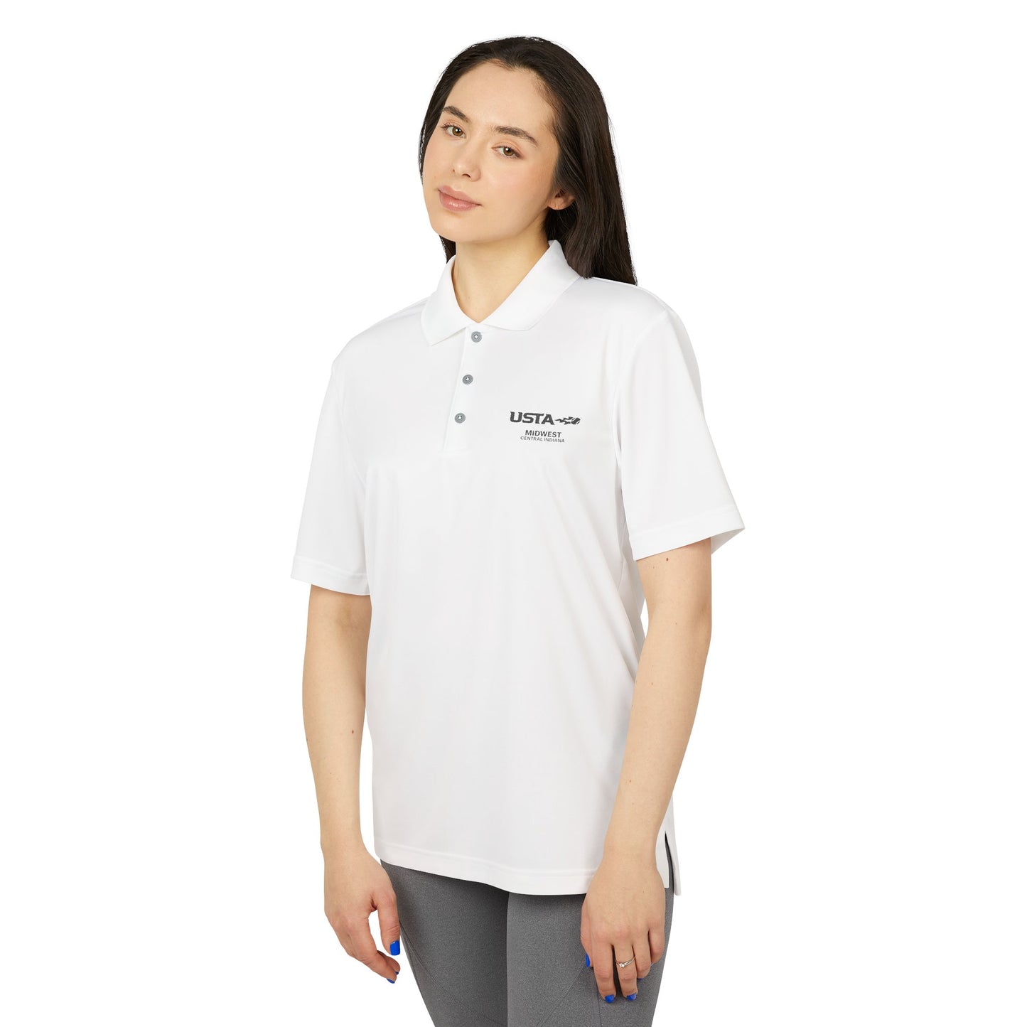 USTA Logo Performance Polo Shirt – Adidas Men's/Women's Tennis Polo