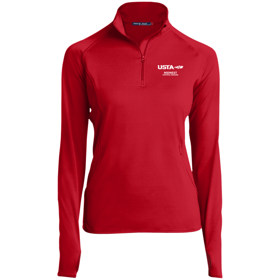 USTA Central Indiana Ladies' 1/2 Zip Performance Pullover