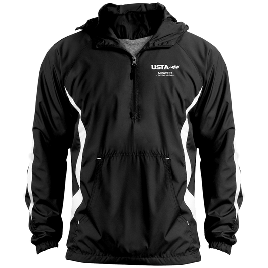 USTA Central Indiana Unisex Colorblock Raglan Anorak