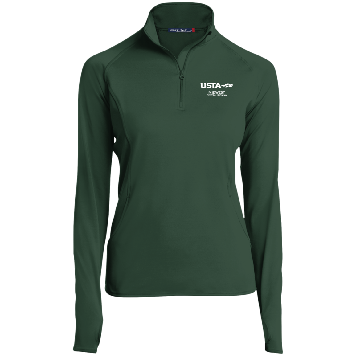 USTA Central Indiana Ladies' 1/2 Zip Performance Pullover