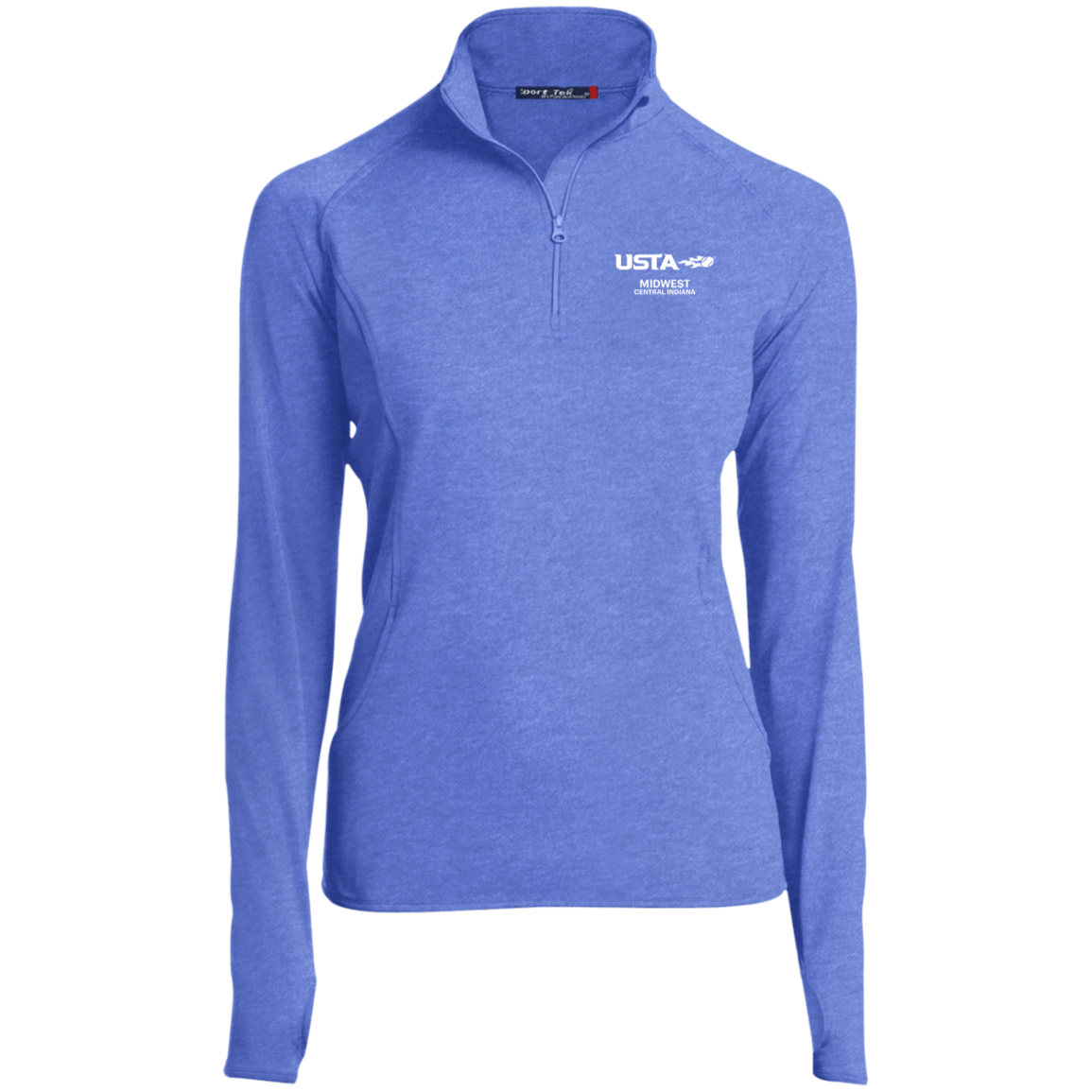 USTA Central Indiana Ladies' 1/2 Zip Performance Pullover